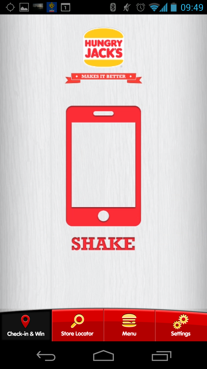 Great Strategy Marketing Hungry Jack's Implements Shake and Win App for Freebies